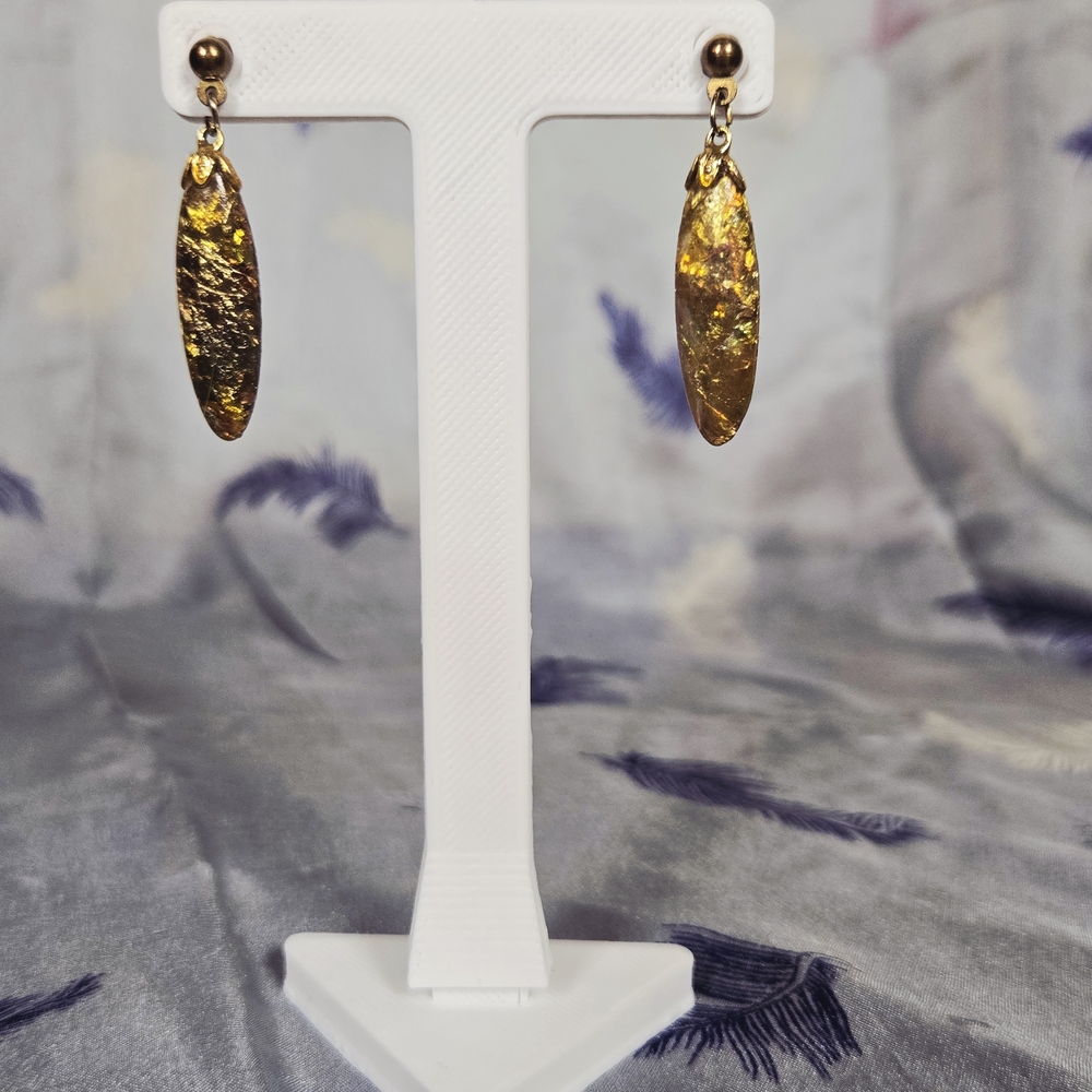 Elegant Gold Dangle Earrings